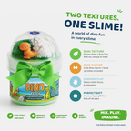 Dino Fetch features: dual texture slime and clay, dinosaur theme, sensory play, ideal gift for dinosaur fans