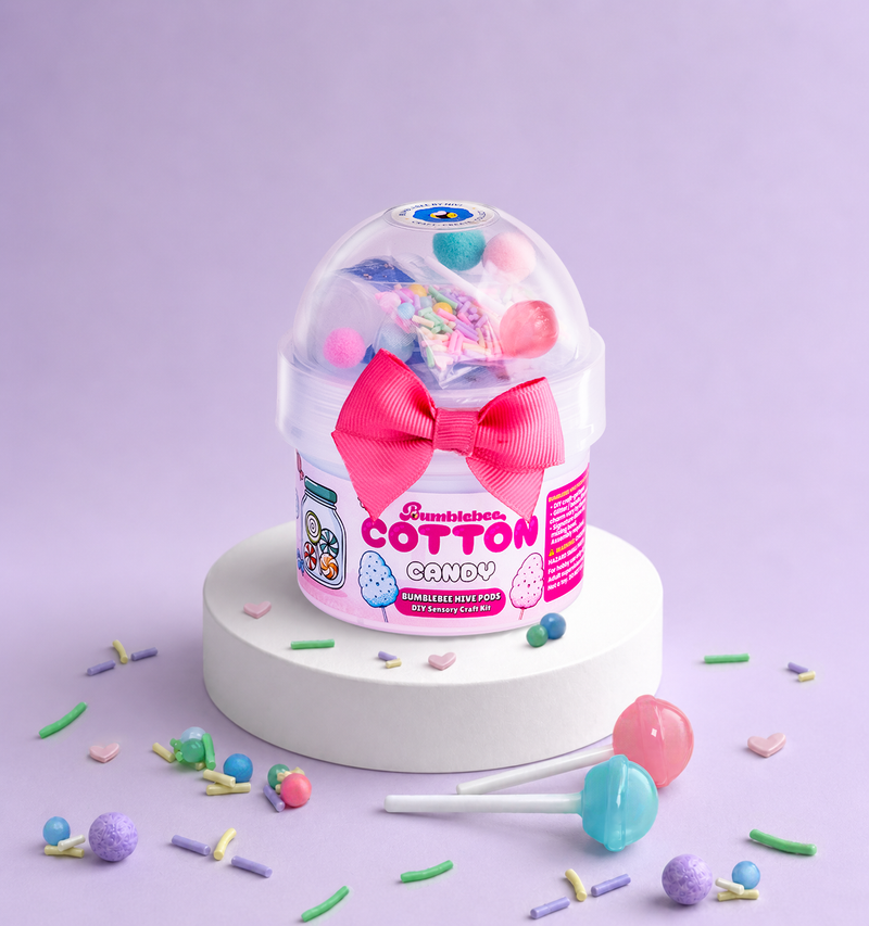 DIY Slime Hivepod Cotton Candy
