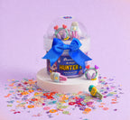 Hunter X purple thick glossy slime Hivepod with glitter, crunchy beads and kawaii headset charm